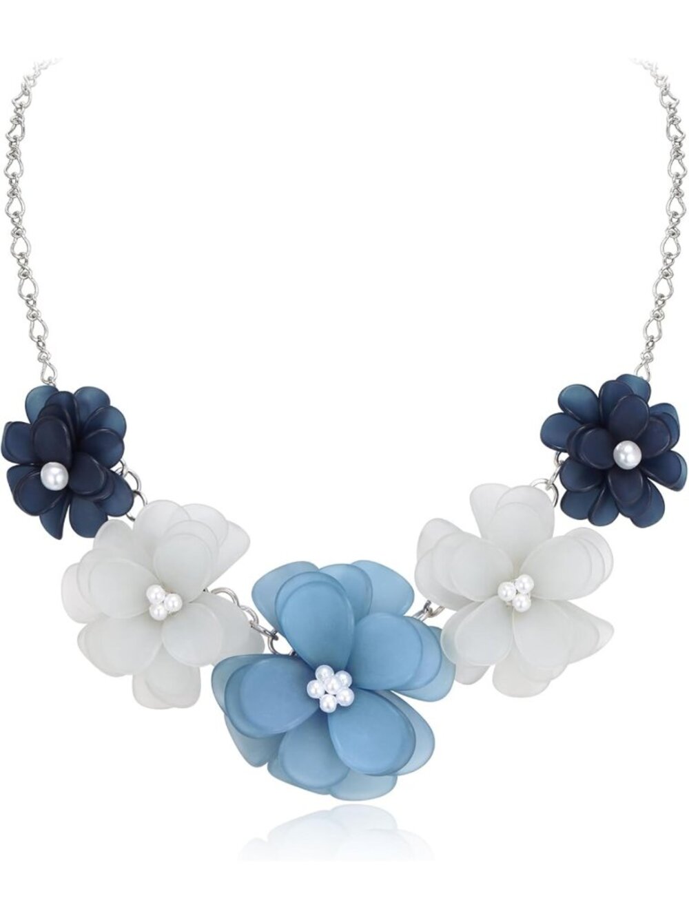 Boho Flower Statement Necklace for Women | Summer Beach Jewelry Accessory